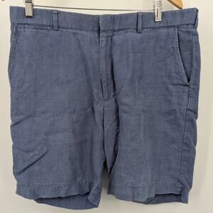 Polo Ralph Lauren Men’s 100% Linen  Shorts Blue Size 36 Casual Summer Resort